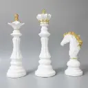360 HOME CHESS PIECES FIGURES S,M,L BLACK & WHITE