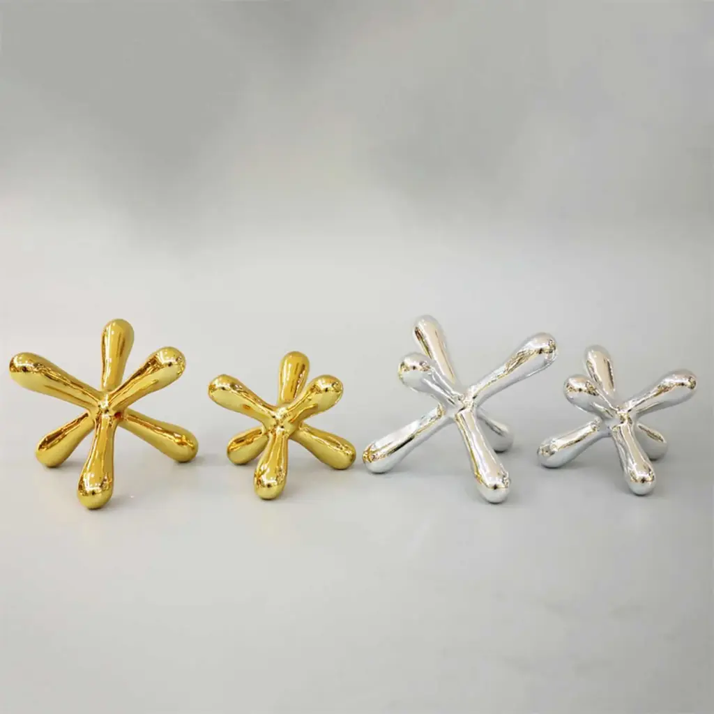 360 HOME MODERN JACK FIGURE GOLD/SILVER