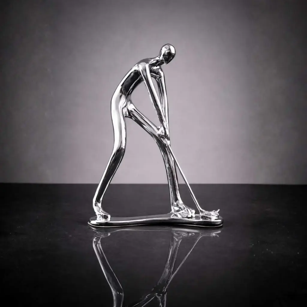 361 HOME ATHLETIC FIGURES SCUPLTURES 17*6*23cm SILVER