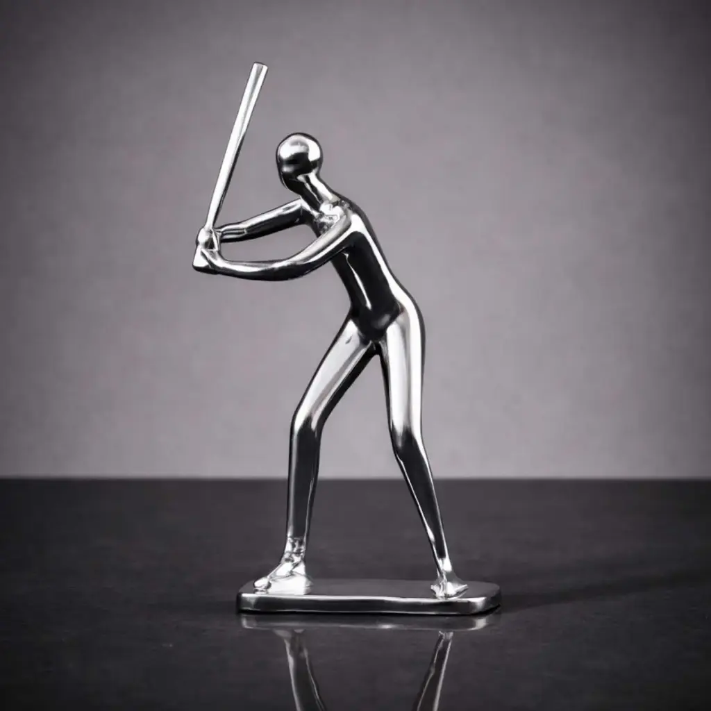 362 HOME ATHLETIC FIGURES SCUPLTURES 13*6.5*25cm SILVER