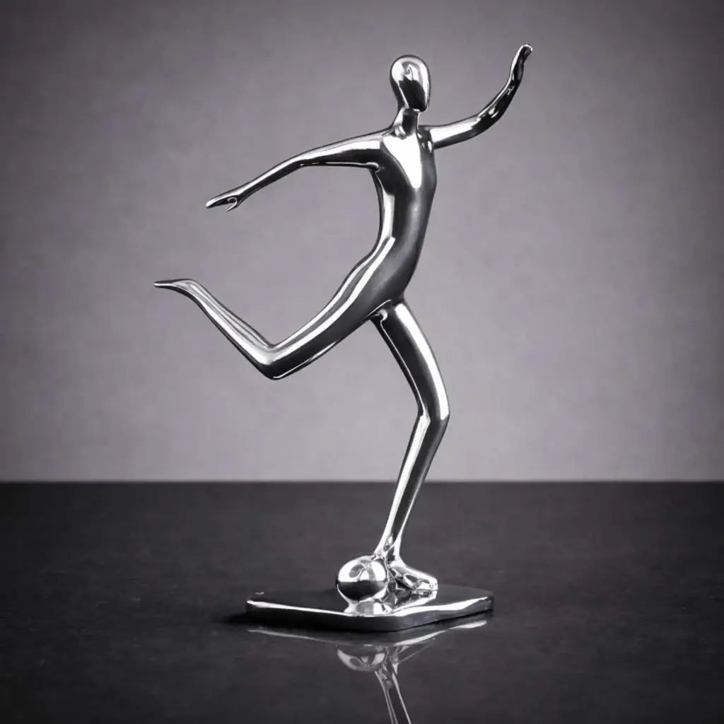 363 HOME ATHLETIC FIGURES SCUPLTURES 13*8*26cm SILVER