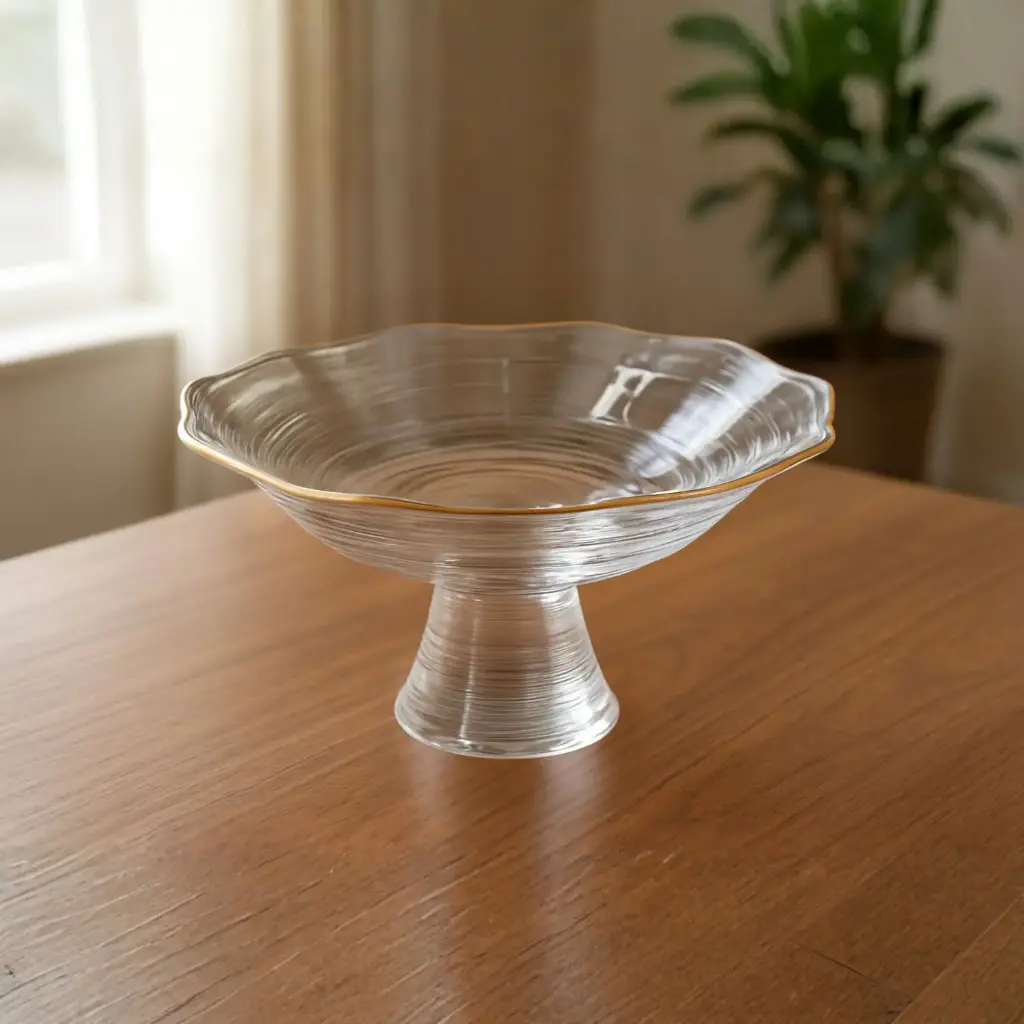 360 HOME GLASS PLACEMAT 3 TIER ELECTROPLATE EDGE 14.5*35