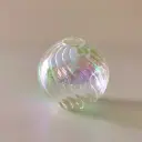 360 HOME VASE GLASS 9*8CM CLEAR SPHERE MEDIUM