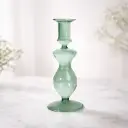 360 HOME VASE GLASS 7*18 GREEN