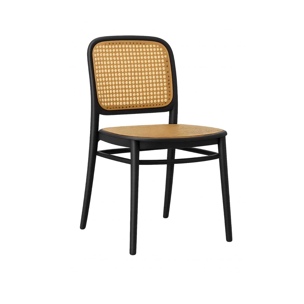 360 HOME CHAIR POLYPROPILENE CANE-STYLE WEAVING PATTERNS BLACK
