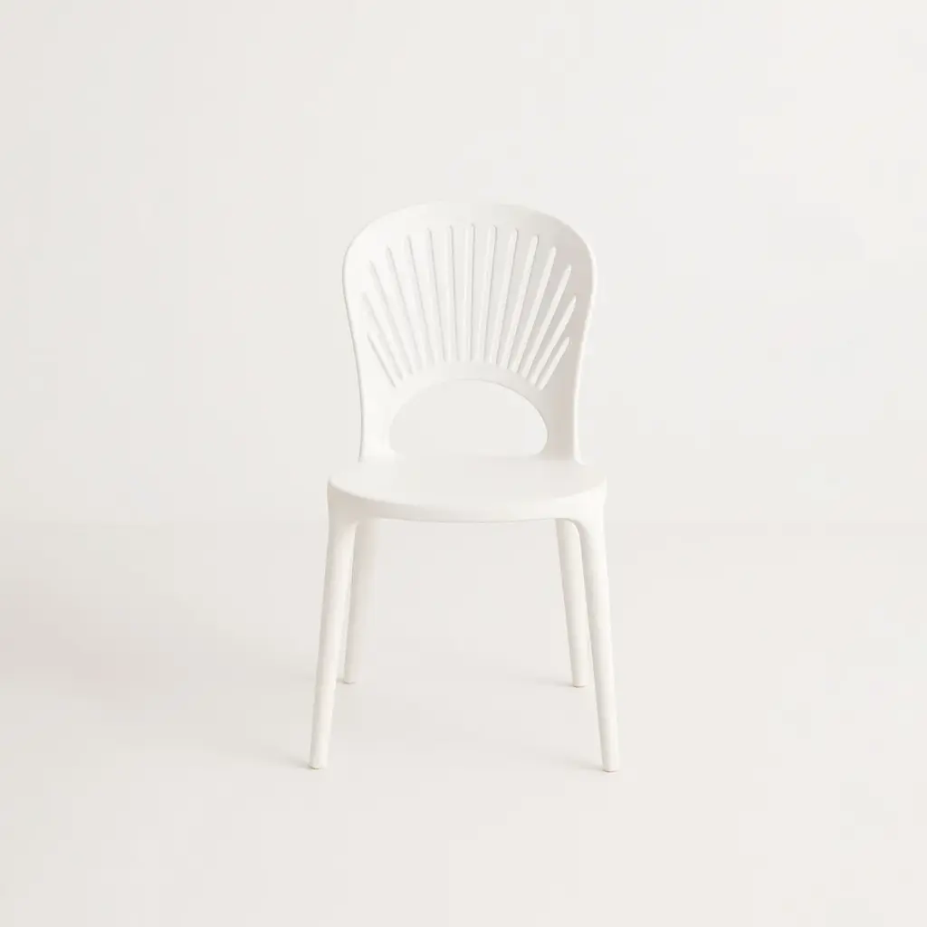 360 HOME CHAIR DINING STACKABLE SECTOR BACK POLYPROPILENE WHITE