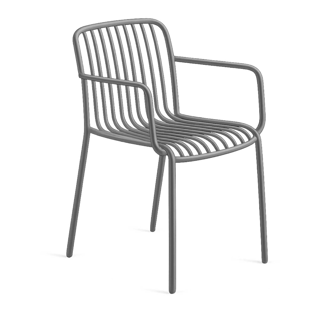 360 HOME CHAIR ISABELLINI GARDEN POLYPROPILENE STACKABLE FOR EASY STORAGE GREY