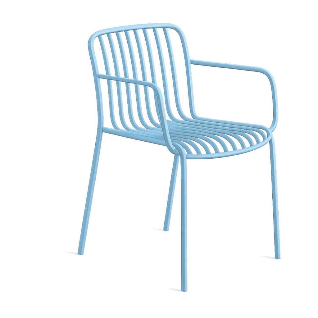 360 HOME CHAIR ISABELLINI GARDEN POLYPROPILENE STACKABLE FOR EASY STORAGE BLUE