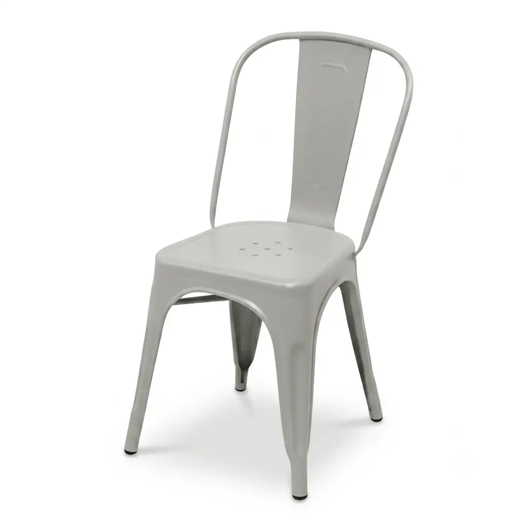 360 HOME CHAIR HEAVY-DUTY SLAT BACK GREY
