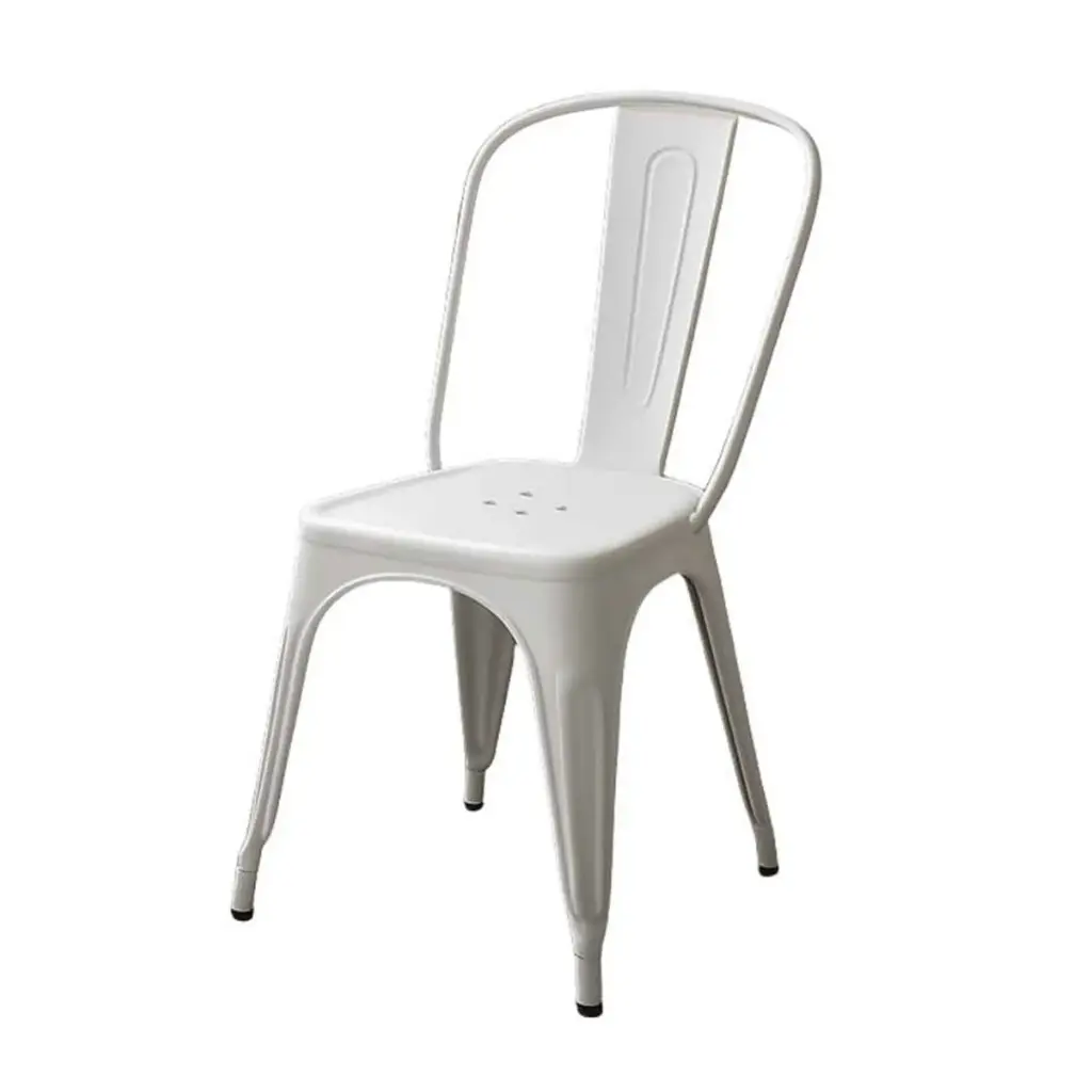 360 HOME CHAIR TOLIX  HIGH CURVED BACK MODEL A WHITE
