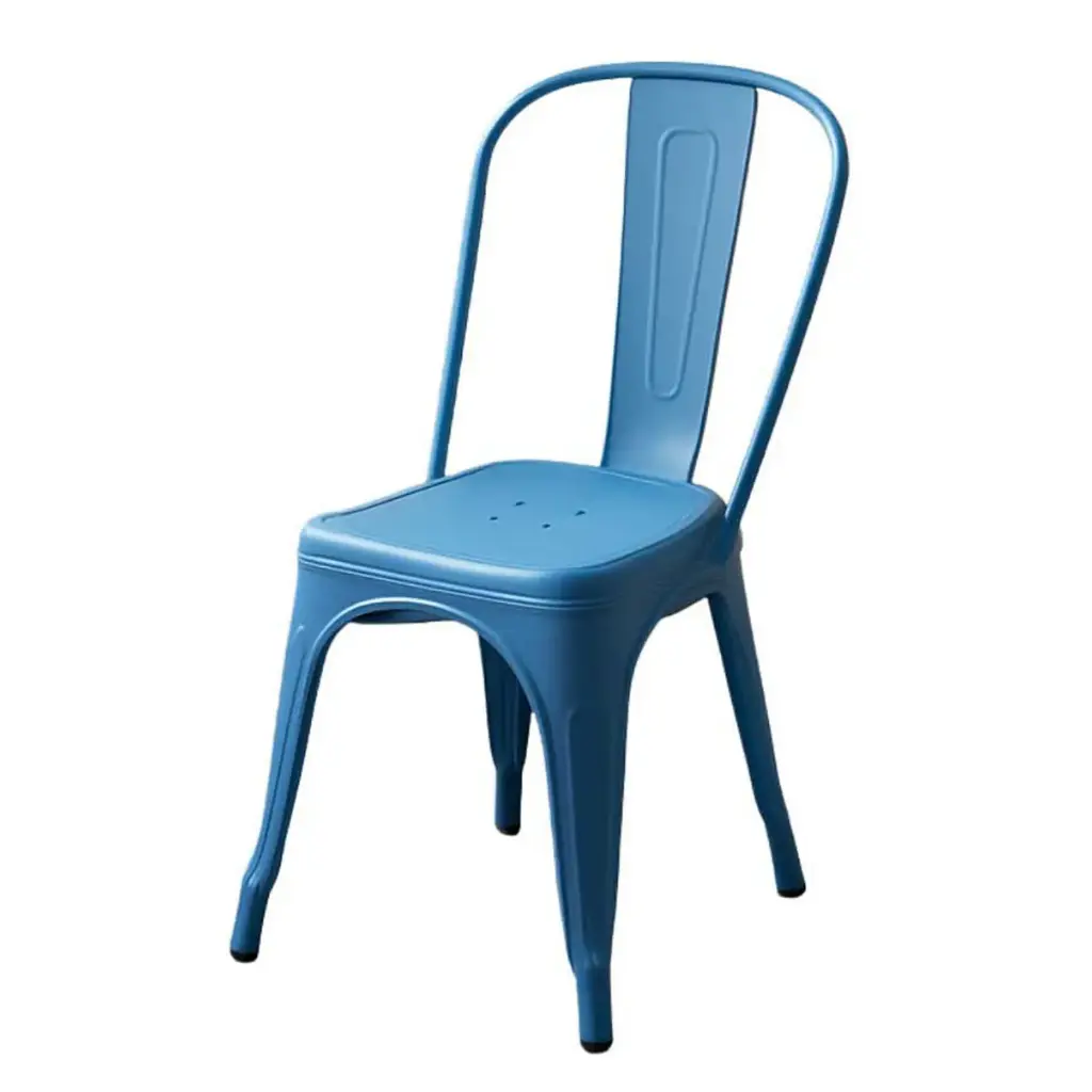 360 HOME CHAIR TOLIX  HIGH CURVED BACK MODEL A BLUE