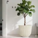 360 HOME POLYPROPYLENE FLOWER POT ROUND 44.5*25.5*39.5CM DARK GREY/GREY/BEIGE/OFF-WHITE