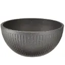 360 HOME POLYPROPYLENE FLOWER POT ROUND 30*14*14CM DARK GREY/GREY/BEIGE/OFF-WHITE