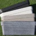 360 HOME POLYPROPYLENE FLOWER POT RECTANGULAR 61*25*21.5CM DARK GREY/GREY/BEIGE/OFF-WHITE