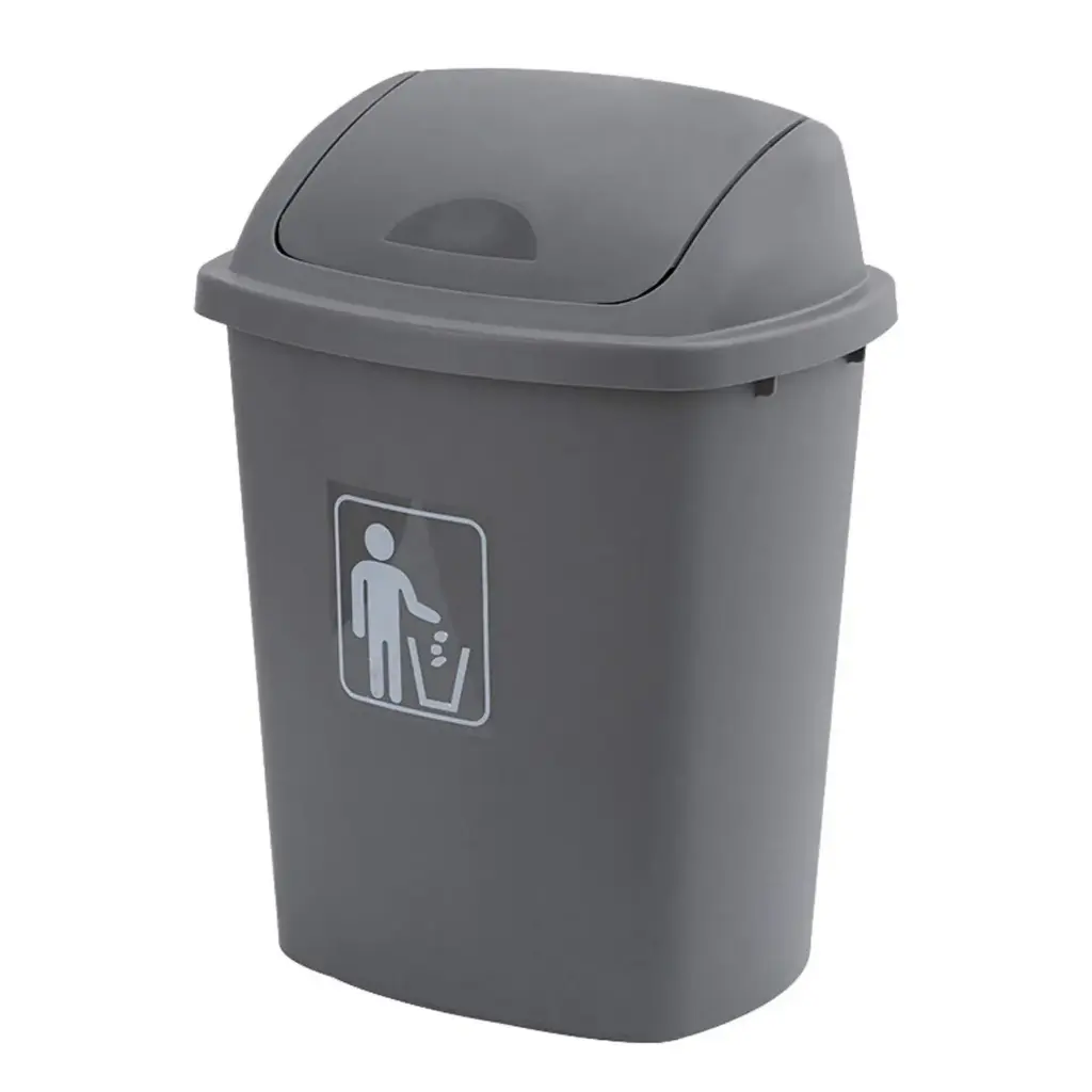 360 HOME PLASTIC BIN 36*27*49CM 30L SWING LID RECTANGULAR INDOOR-OUTDOOR