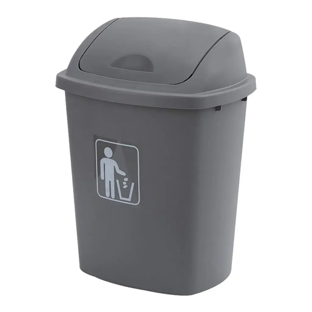 360 HOME PLASTIC BIN 42.5*32.5*57CM 40L SWING LID RECTANGULAR INDOOR - OUTDOOR