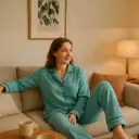 360 COTTON, LADIES PYJAMA, 100% EGYPTIAN COTTON WOMEN SET PANT+JACKET MINT