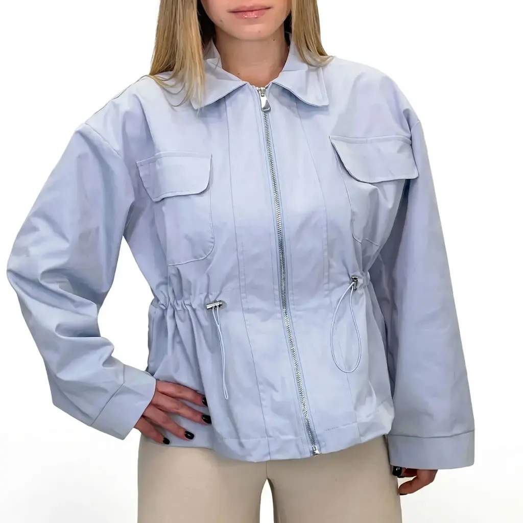 360 COTTON JACKET WATERPROOF SKY BLU 