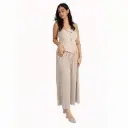 Overall Pant strapless Beige
