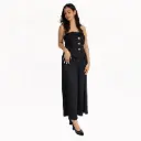 Overall Pant strapless Black 