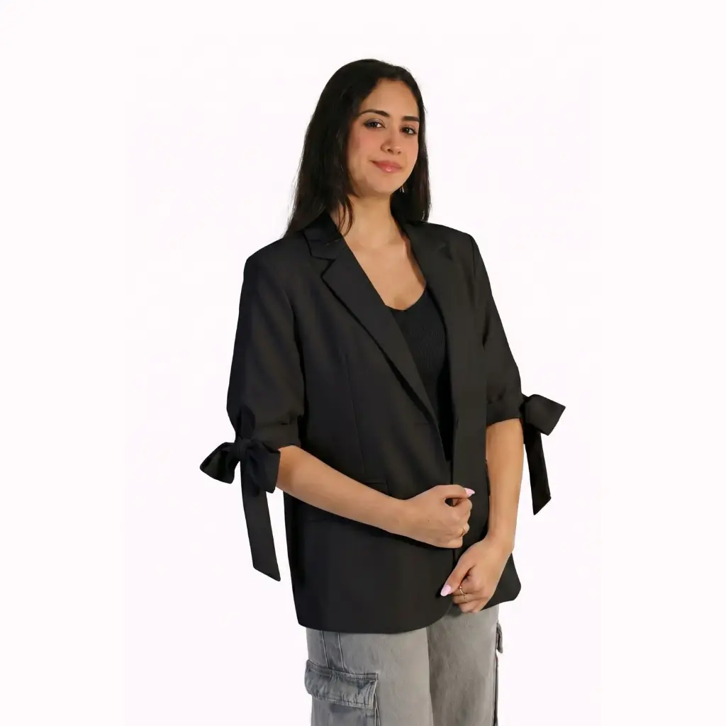 Blazer with Buterflies sleeves Black 