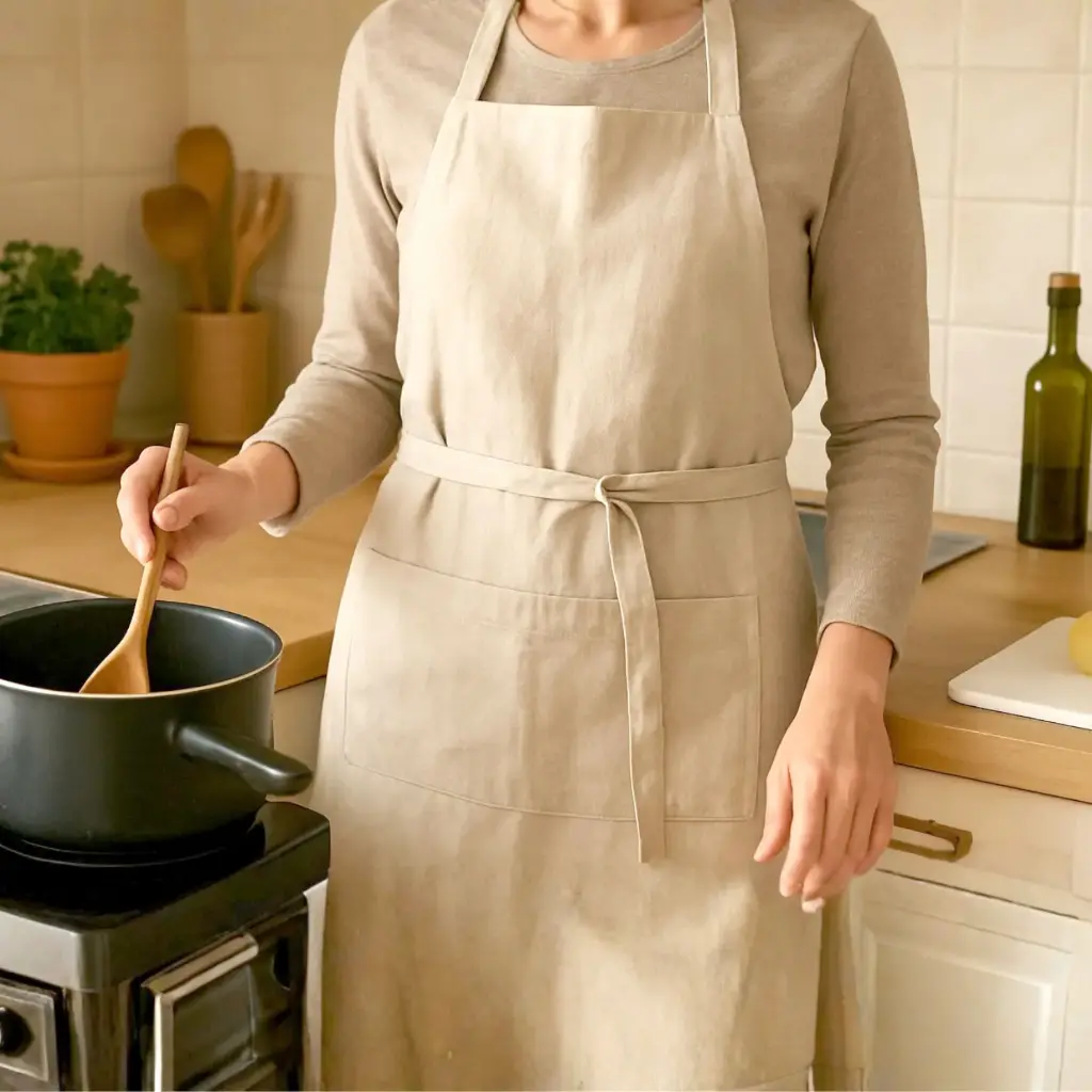 360 HOME, KITCHEN APRON, 100% COTTON 60X80CM INDIAN