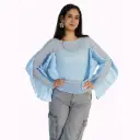 360 COTTON TOP, WINGS LONG SLEEVE SHEER