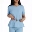 360 COTTON SHIRT WITH BELT COTTON BLUE SKY 
