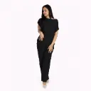 360 COTTON SET OF TSHIRT  AND PANT BLACK