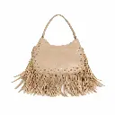 360 COTTON WOMEN FRINGE STUD SHOULDER BAG ITALY