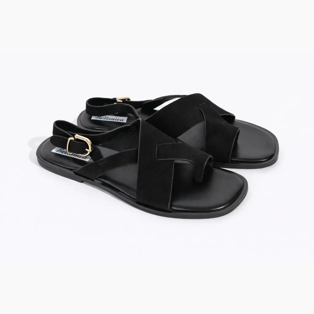 360 COTTON SANDALS DAIM BLACK 38