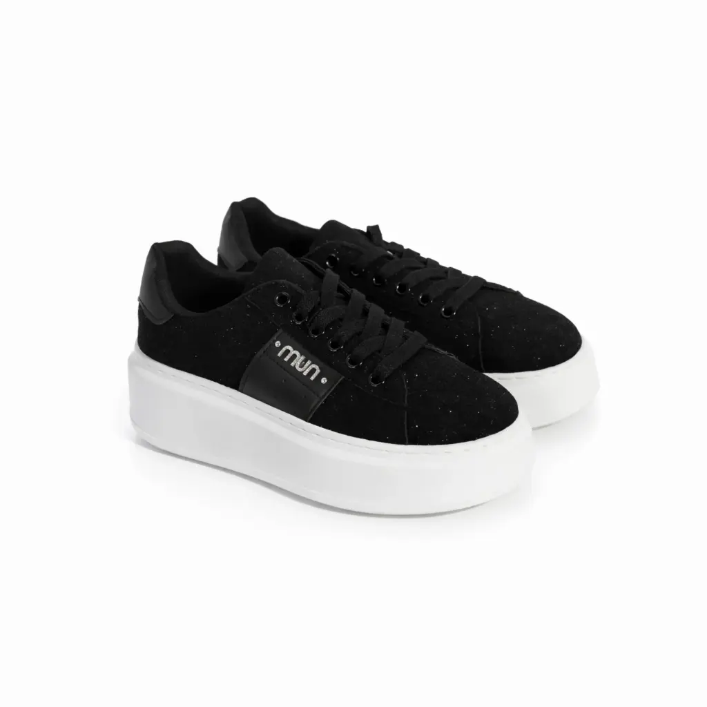 360 COTTON SNEAKER WITH LACE BLACK 39