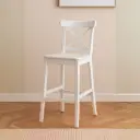 360 HOME OUTDOOR CROSS-BACK BAR CHAIR HEIGHT 102CM WHITE