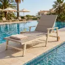 360 HOME OUTDOOR SUN LOUNGE CHAIR  BEIGE