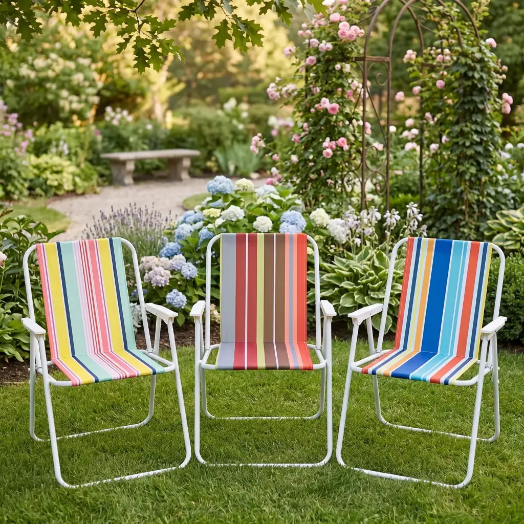 360 HOME OUTDOOR CAMPING PORTABLE BEACH FOLDING LOUNGE CHAIR  38*43*74