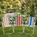 360 HOME OUTDOOR CAMPING PORTABLE BEACH FOLDING LOUNGE CHAIR  38*43*74