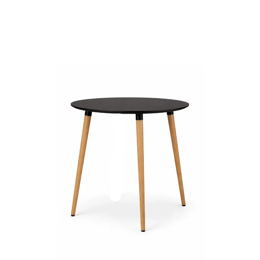360 HOME SCANDINAVIAN-STYLE ROUND TABLE MDF Φ60*H68.5 BLACK