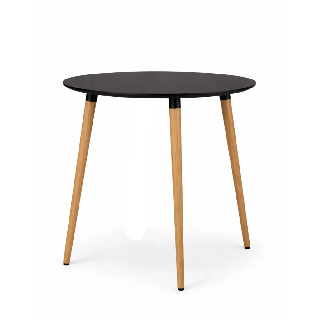 360 HOME SCANDINAVIAN-STYLE ROUND TABLE MDF Φ70*H75 BLACK