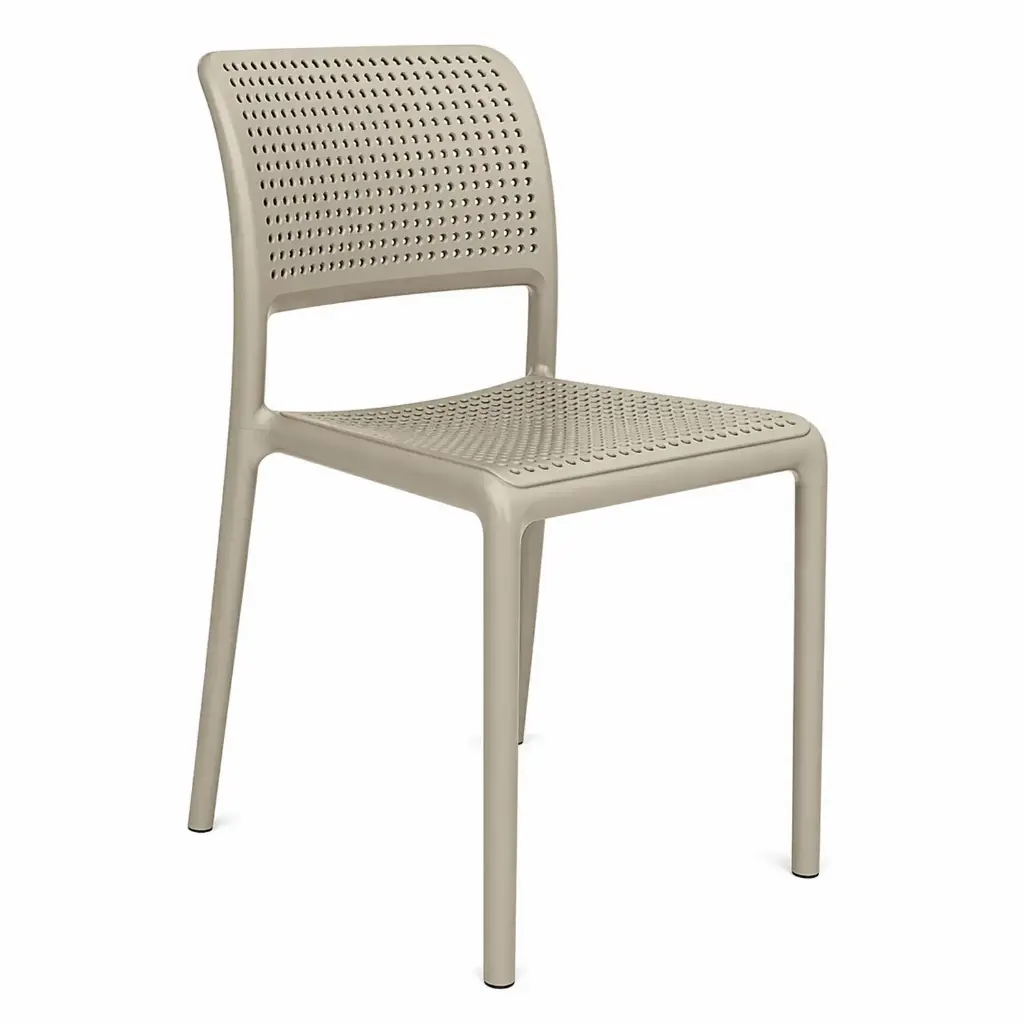 360 HOME STACKABLE DINING CHAIR POLYPROPILENE BEIGE ARMLESS