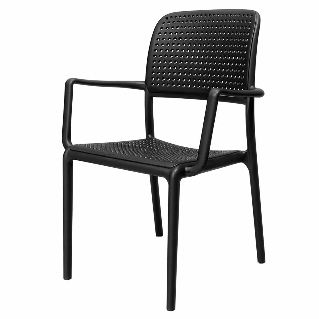 360 HOME NARDI RIVA ARM CHAIR POLYPROPILENE BLACK