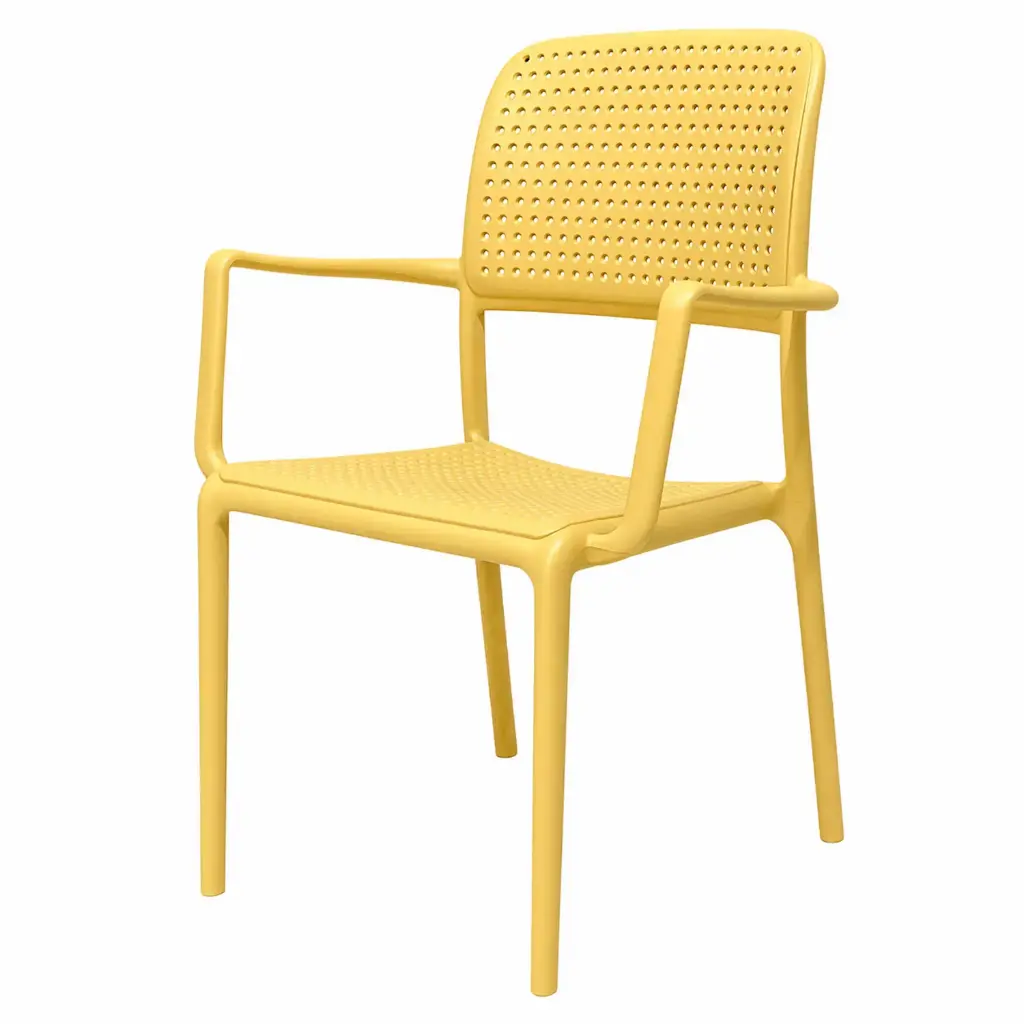 360 HOME NARDI RIVA ARM CHAIR POLYPROPILENE YELLOW