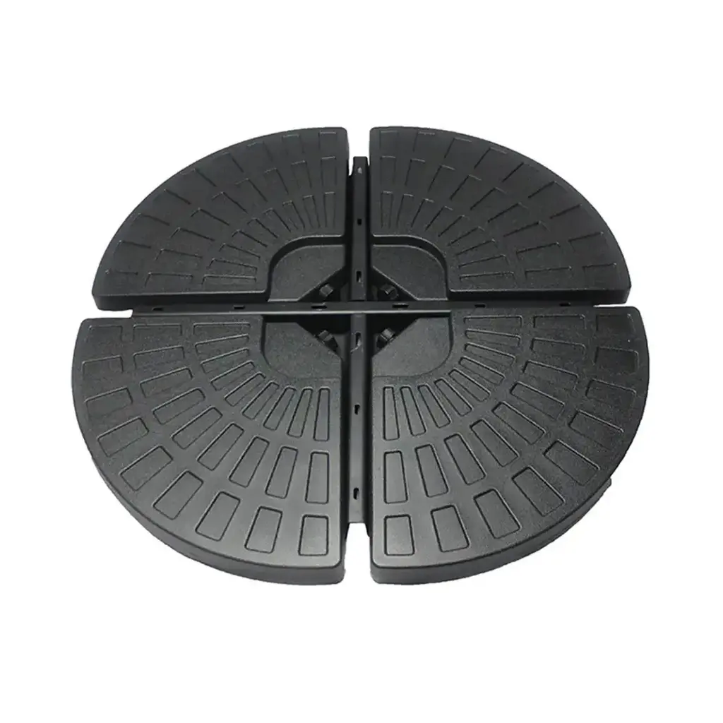 360 HOME OUTDOOR PARASOL FILLABLE BASE STAND HOLDER 50*50*7.5 BLACK