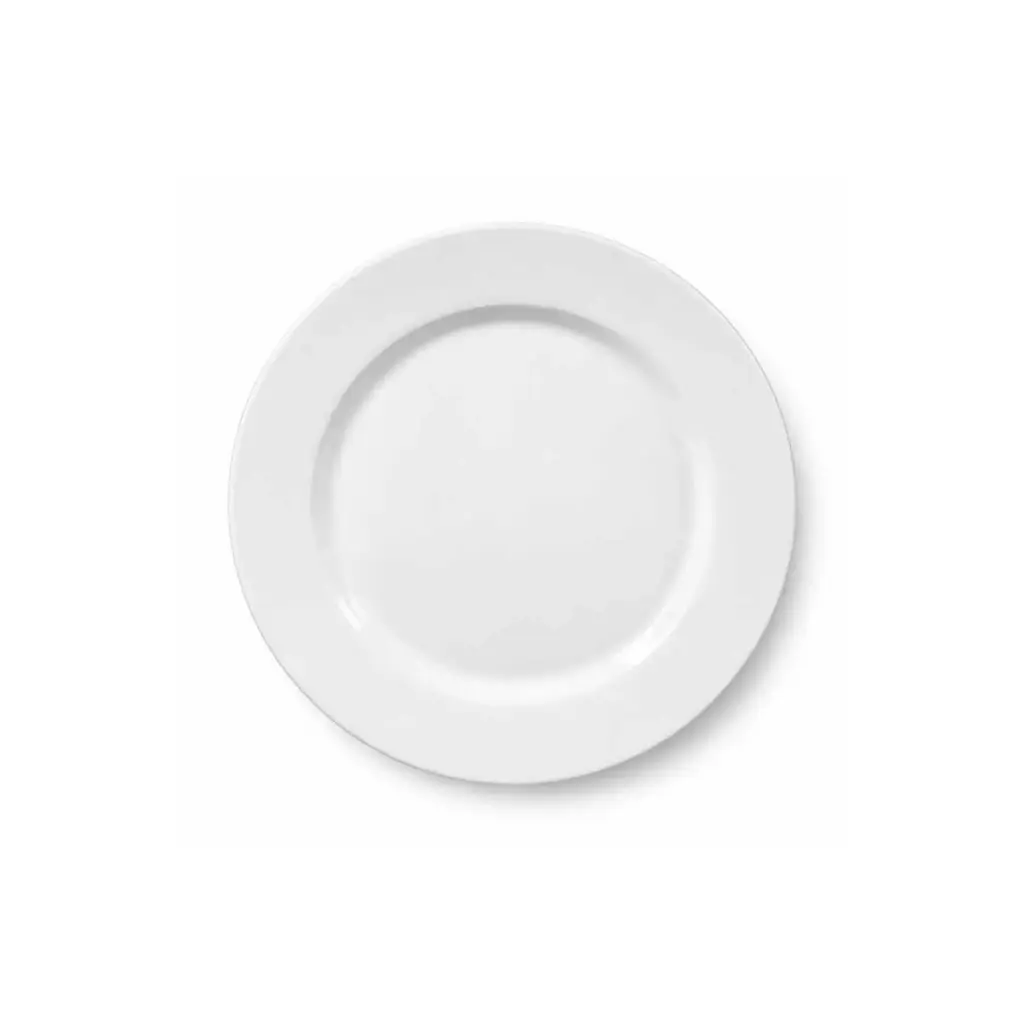 360 HOME MELAMINE ROUND PLATE 8" WHITE