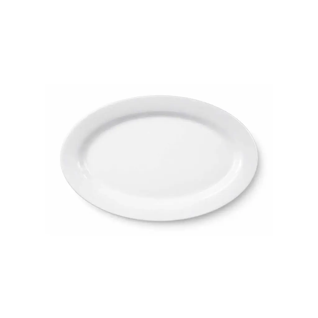 360 HOME MELAMINE OVAL PLATE 14" WHITE