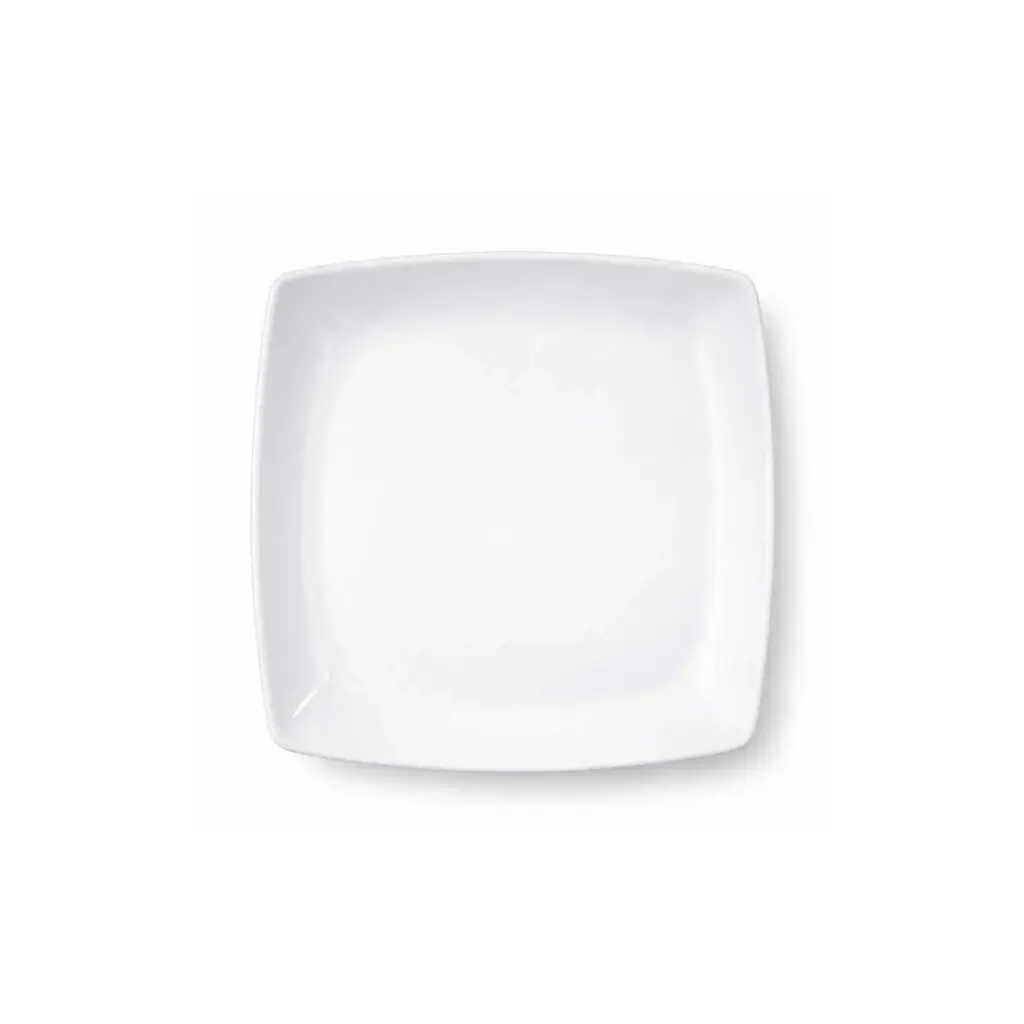 360 HOME MELAMINE SQUARE PLATE 8.25" WHITE