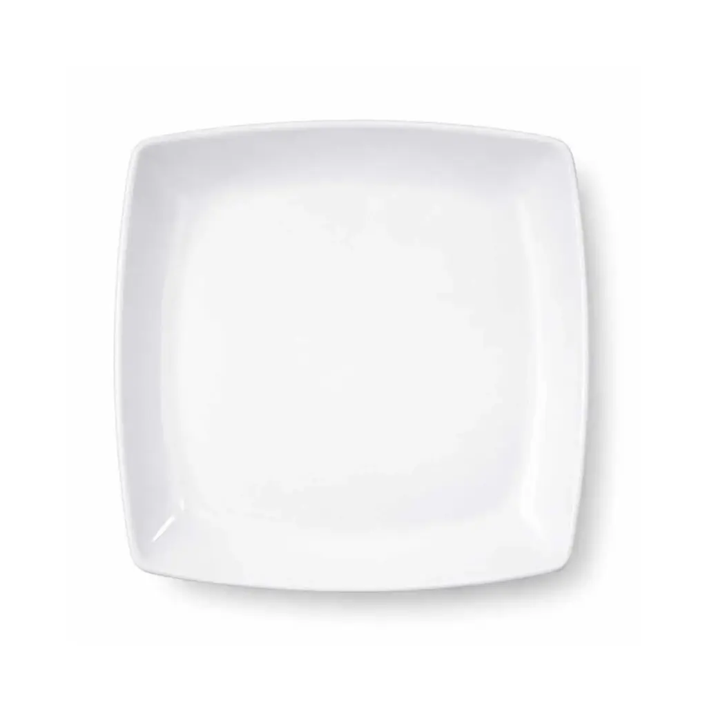 360 HOME MELAMINE SQUARE PLATE 10" WHITE