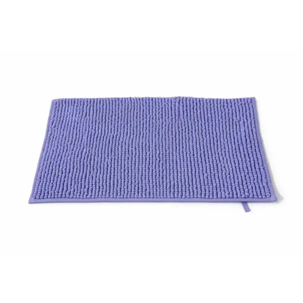 360 HOME SOFT FLUFFY BATHROOM MAT 45X70cm 850GSM（250g/roll) NAVY CHENILLE  WASHABLE