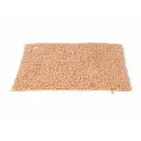360 HOME SOFT FLUFFY BATHROOM MAT 50X80CM 1600GRM(640g/roll) BEIGE CHENILLE WASHABLE