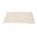 360 HOME SOFT FLUFFY BATHROOM MAT 50X80CM 1600GRM(640g/roll) OFF WHITE CHENILLE WASHABLE