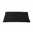 360 HOME SOFT FLUFFY BATHROOM MAT 50X80CM 1600GRM(640g/roll) BLACK CHENILLE WASHABLE